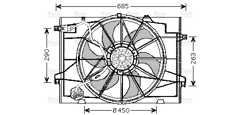 AVA Radiator Fan HY7520