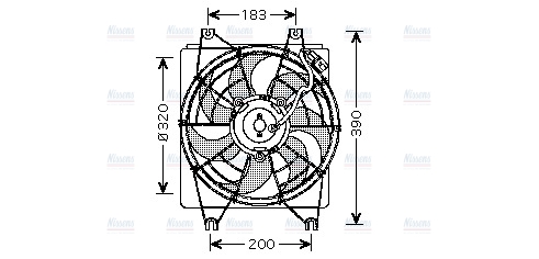 AVA Radiator Cooling Fan HY7522