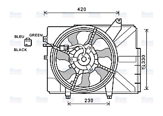 AVA Radiator Cooling Fan HY7529