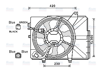 AVA Radiator Cooling Fan HY7532