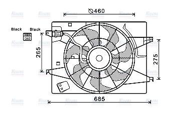 AVA Radiator Cooling Fan HY7533