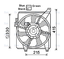 AVA Radiator Fan HY7534
