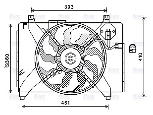 AVA Radiator Fan HY7536