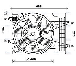 AVA Radiator Fan HY7540