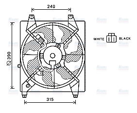 AVA Radiator Fan HY7543