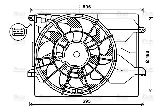 AVA Radiator Fan HY7549