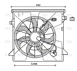 AVA Radiator Fan HY7557