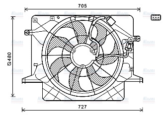 AVA Radiator Fan HY7559