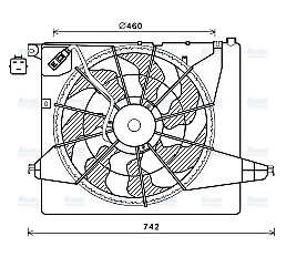 AVA Radiator Fan HY7561