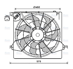 AVA Radiator Cooling Fan HY7562
