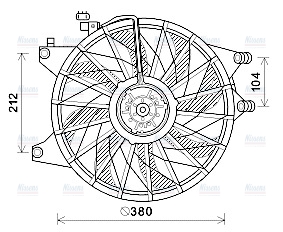 AVA Radiator Fan HY7565