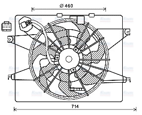 AVA Radiator Fan HY7566