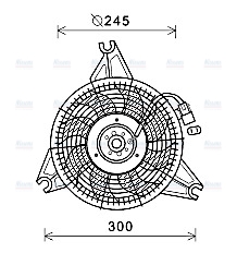 AVA Radiator Cooling Fan HY7571