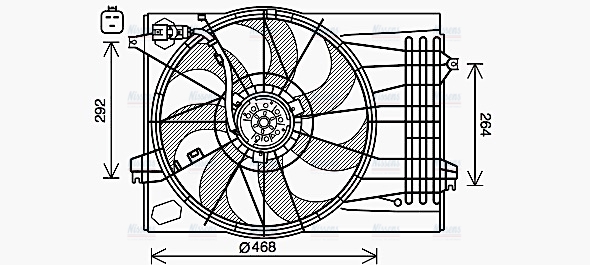 AVA Radiator Fan HY7573