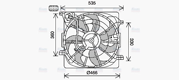AVA Radiator Cooling Fan HY7574