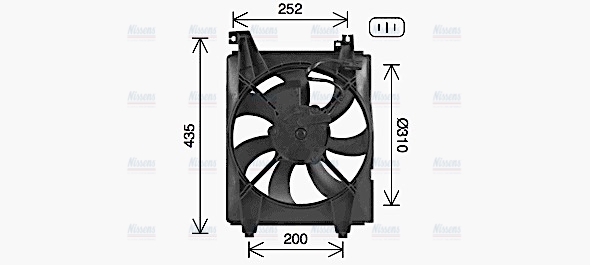 AVA Radiator Fan HY7580