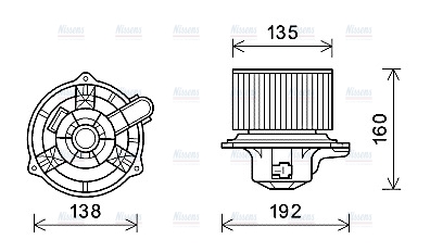 AVA Cabin Fan Blower Motor HY8553