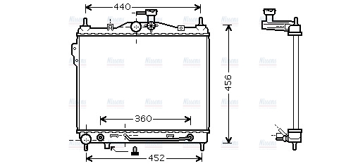 AVA Coolant Radiator HYA2102