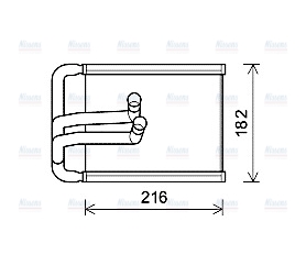 AVA Cabin Heater Core HYA6254
