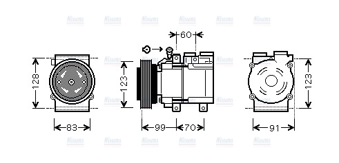 AVA Aircon Compressor HYAK138