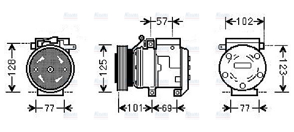 AVA Aircon Compressor HYAK208