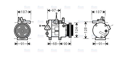 AVA Aircon Compressor HYAK215