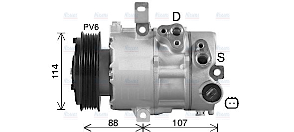 AVA Aircon Compressor HYAK498