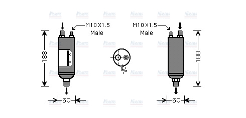 AVA Aircon Receiver Dryer Filter HYD117