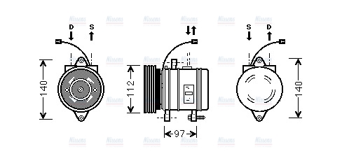AVA Aircon Compressor HYK013
