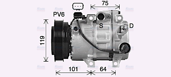 AVA Aircon Compressor HYK497