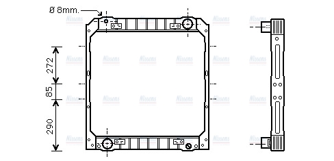 AVA Coolant Radiator IV2039