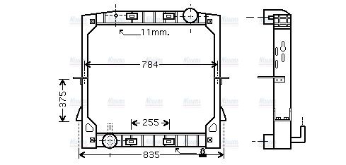 AVA Coolant Radiator IV2085