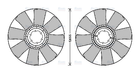 AVA Fan clutch IVB122
