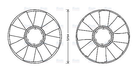 AVA Fan clutch IVB123