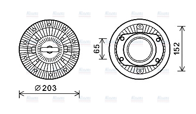 AVA Fan clutch IVC110