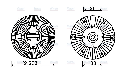 AVA Fan clutch IVC111