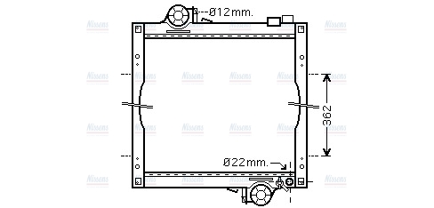 AVA Coolant Radiator JD2003