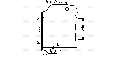 AVA Coolant Radiator JD2004