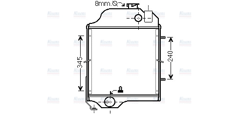 AVA Coolant Radiator JD2005