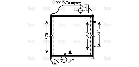 AVA Coolant Radiator JD2006