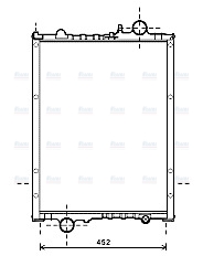 AVA Coolant Radiator JD2033