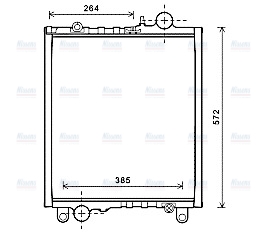 AVA Coolant Radiator JD2037
