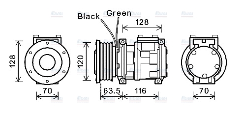 AVA Aircon Compressor JDAK024