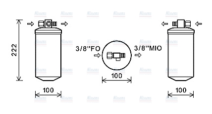 AVA Aircon Receiver Dryer Filter JDD010