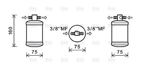 AVA Aircon Receiver dryer JDD032