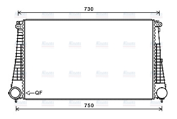 AVA Charge Air Intercooler JE4072