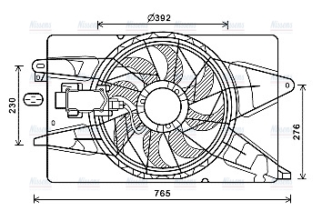 AVA Radiator Fan JE7073