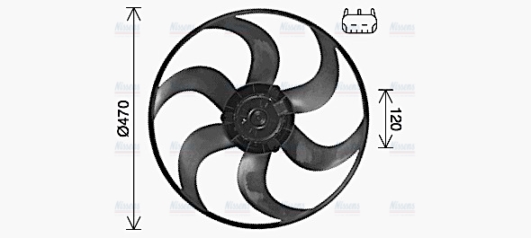 AVA Radiator Cooling Fan JE7084