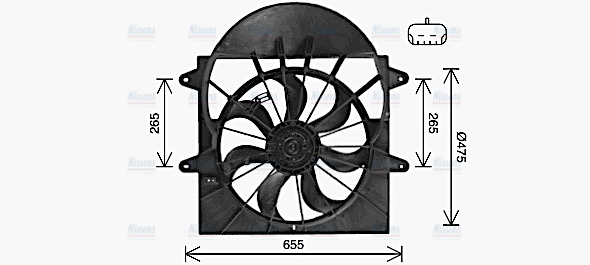 AVA Radiator Fan JE7085