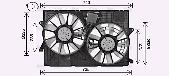 AVA Radiator Fan JE7087